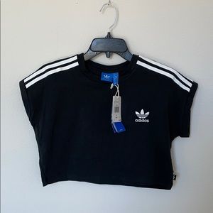 NWT Adidas Black Crop Top